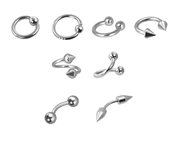 surgical steel body piercing