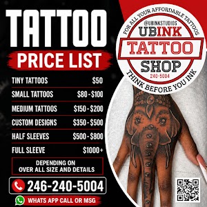 Contact UBinktattoos Barbados place picture