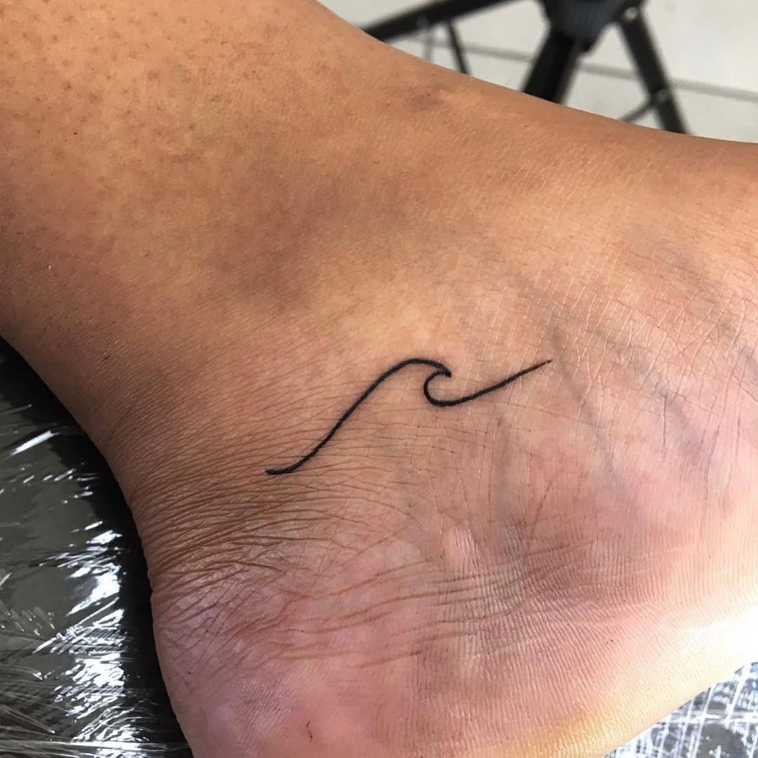 tiny wave tattoo @ubinktattoos tiny wave tattoo @ubinktattoos