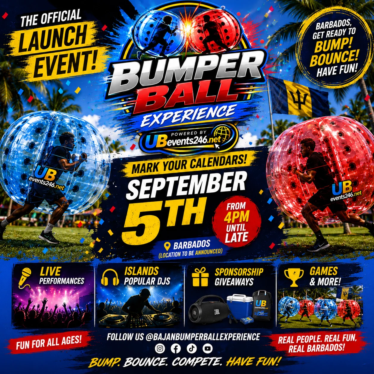 bumper ball launch event