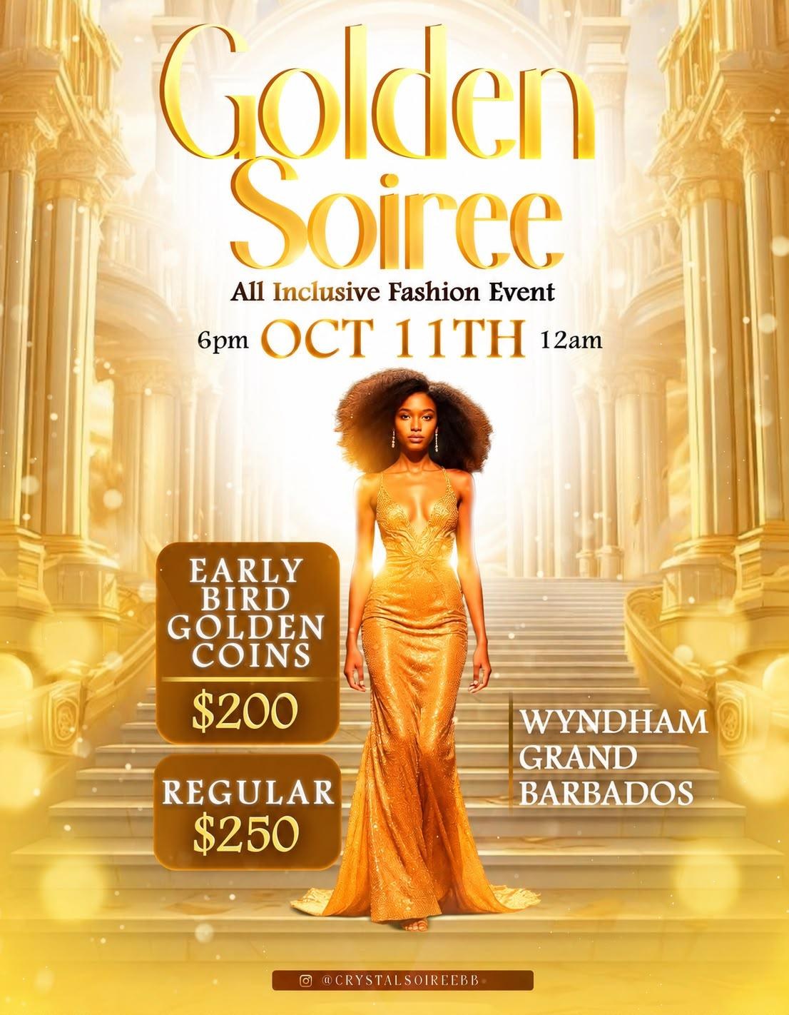 Golden Soiree: All-Inclusive Fashion Event flyer