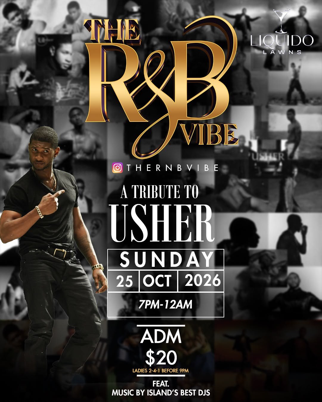 The R&B Vibe: A Tribute to Usher flyer