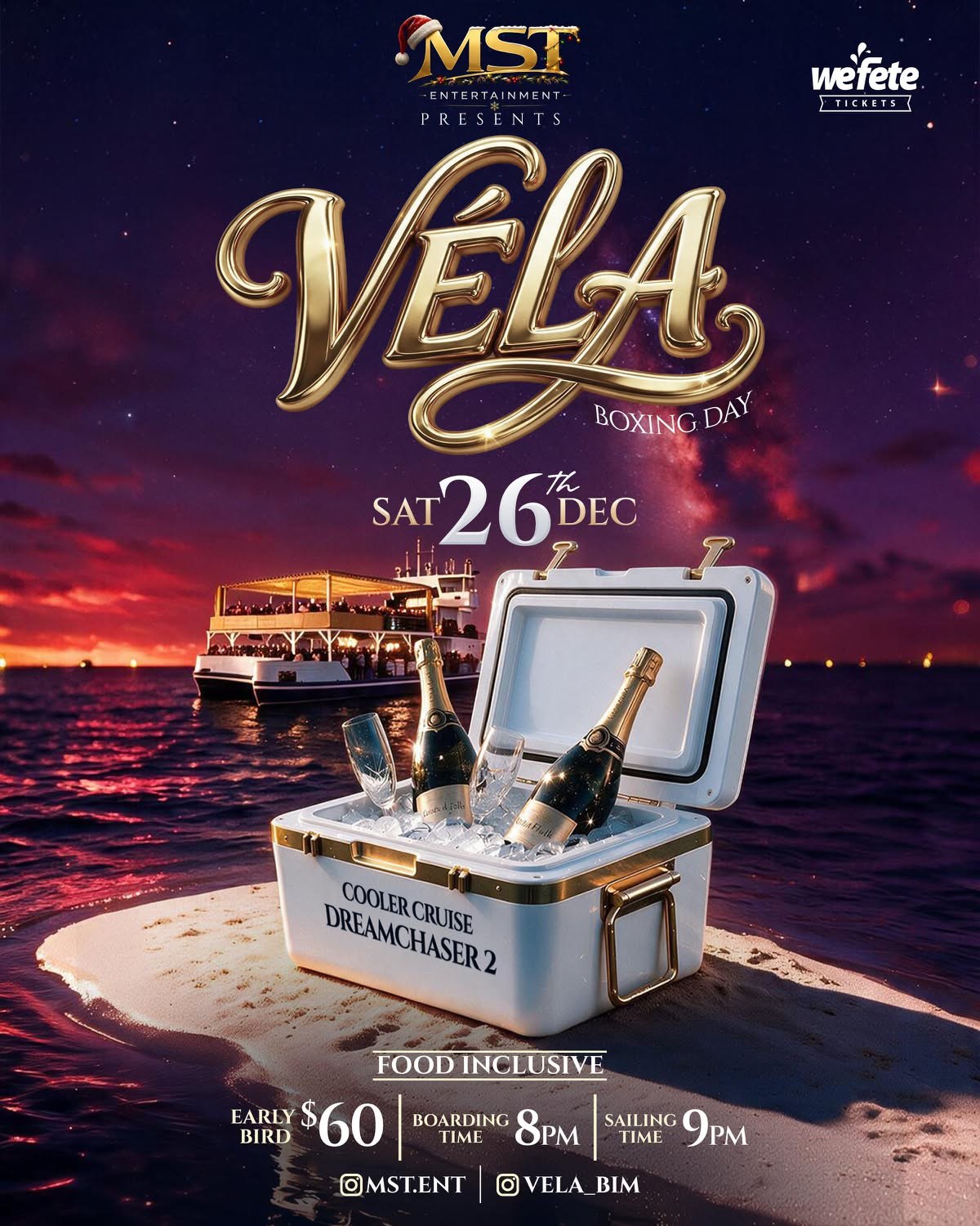VÉLA Boxing Day Cooler Cruise flyer
