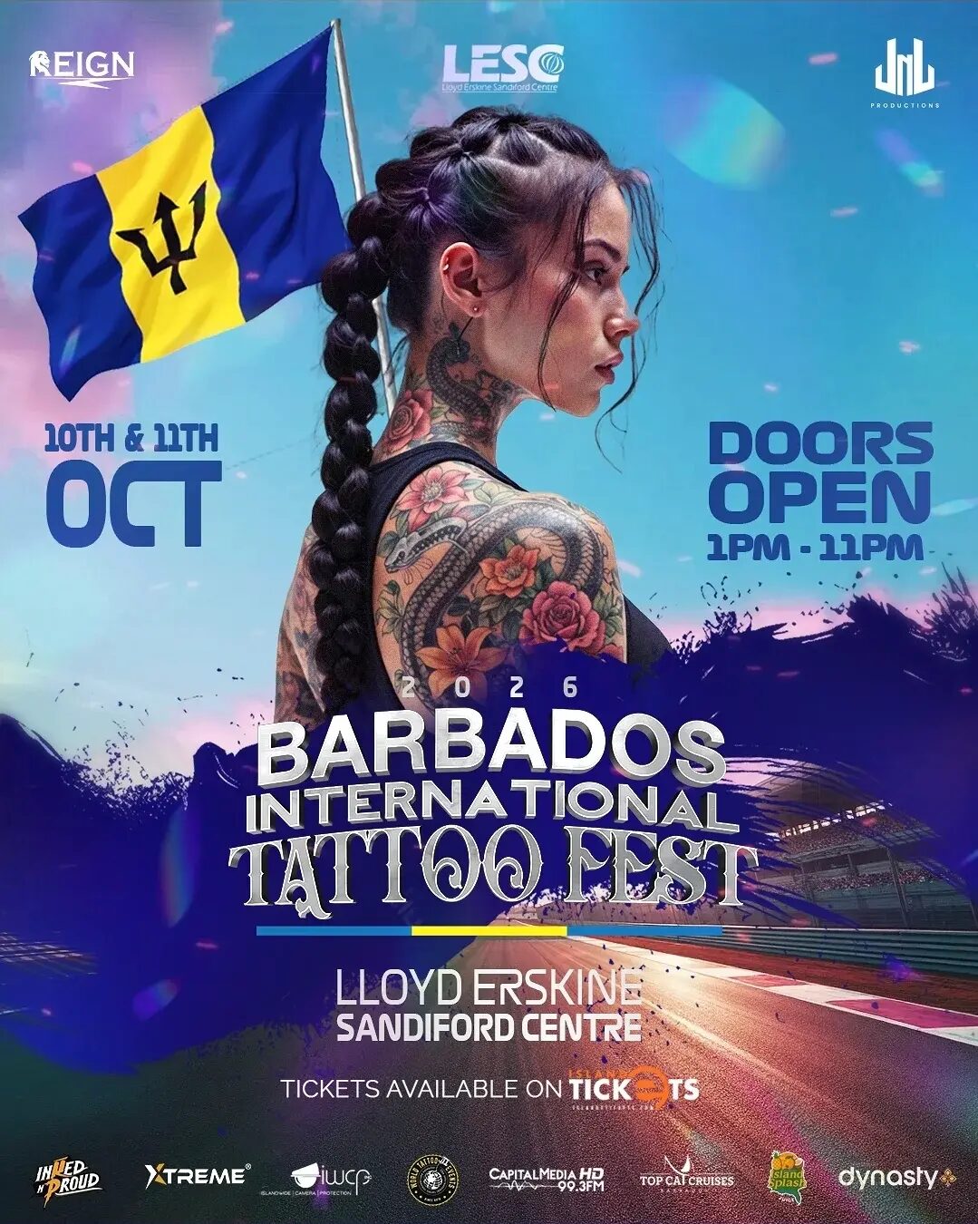 Barbados International Tattoo Fest 2026 flyer