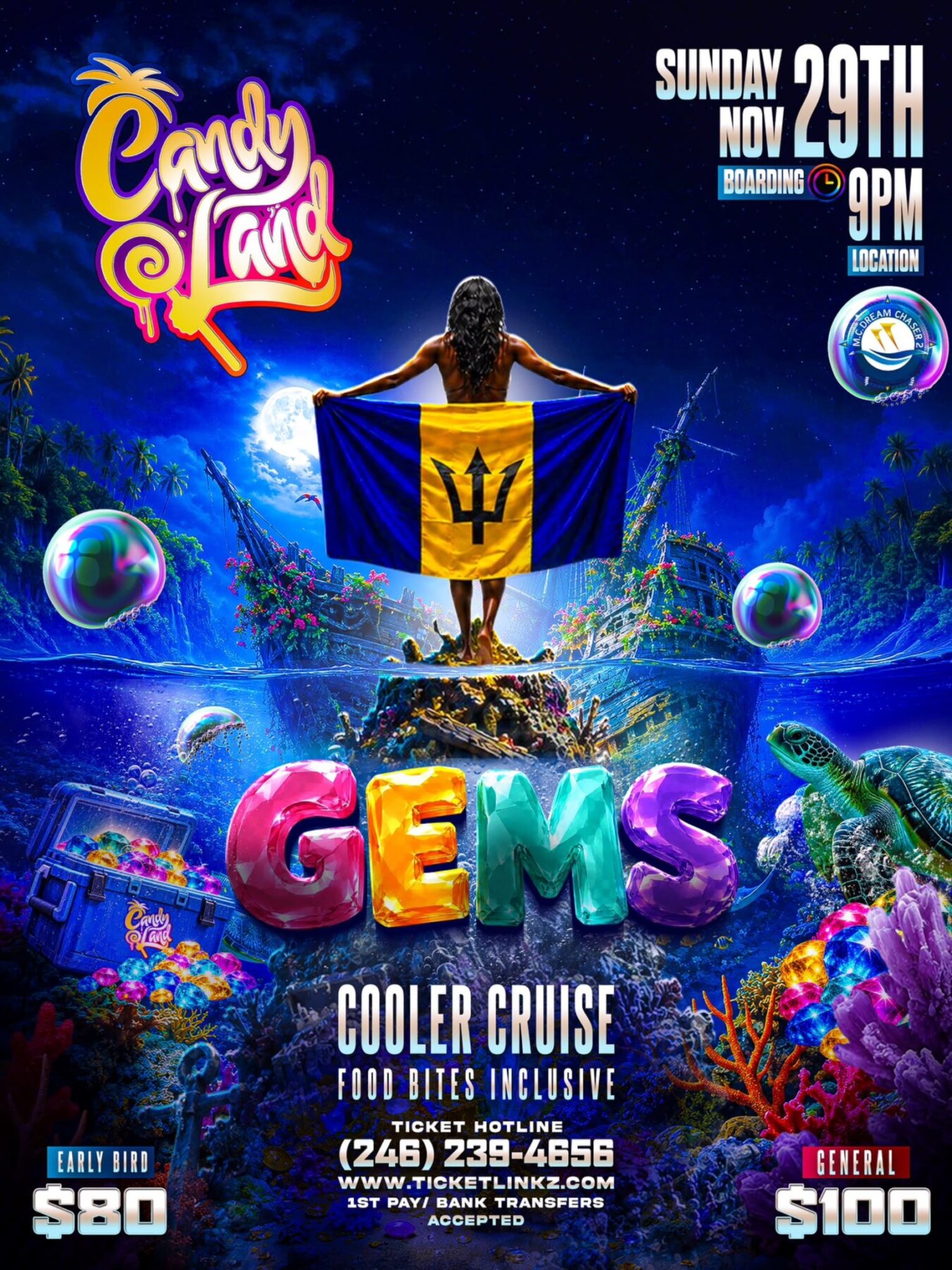 Candy Land: Gems Cooler Cruise flyer