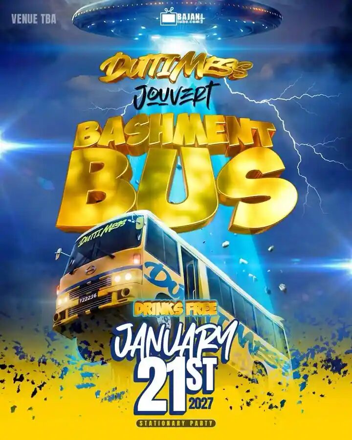 Duttimess Jouvert: Bashment Bus flyer