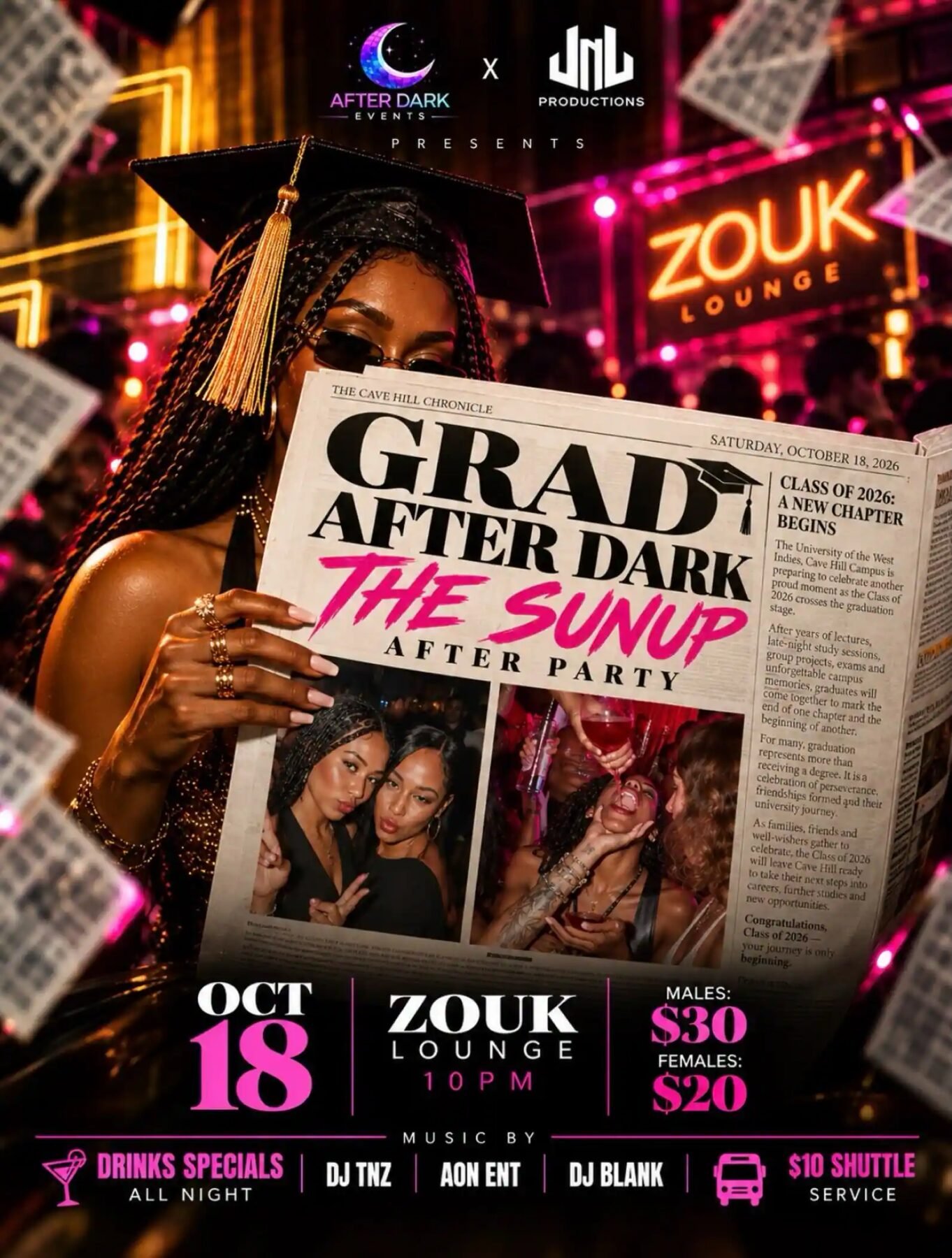 Grad After Dark: The Sunup After Party flyer