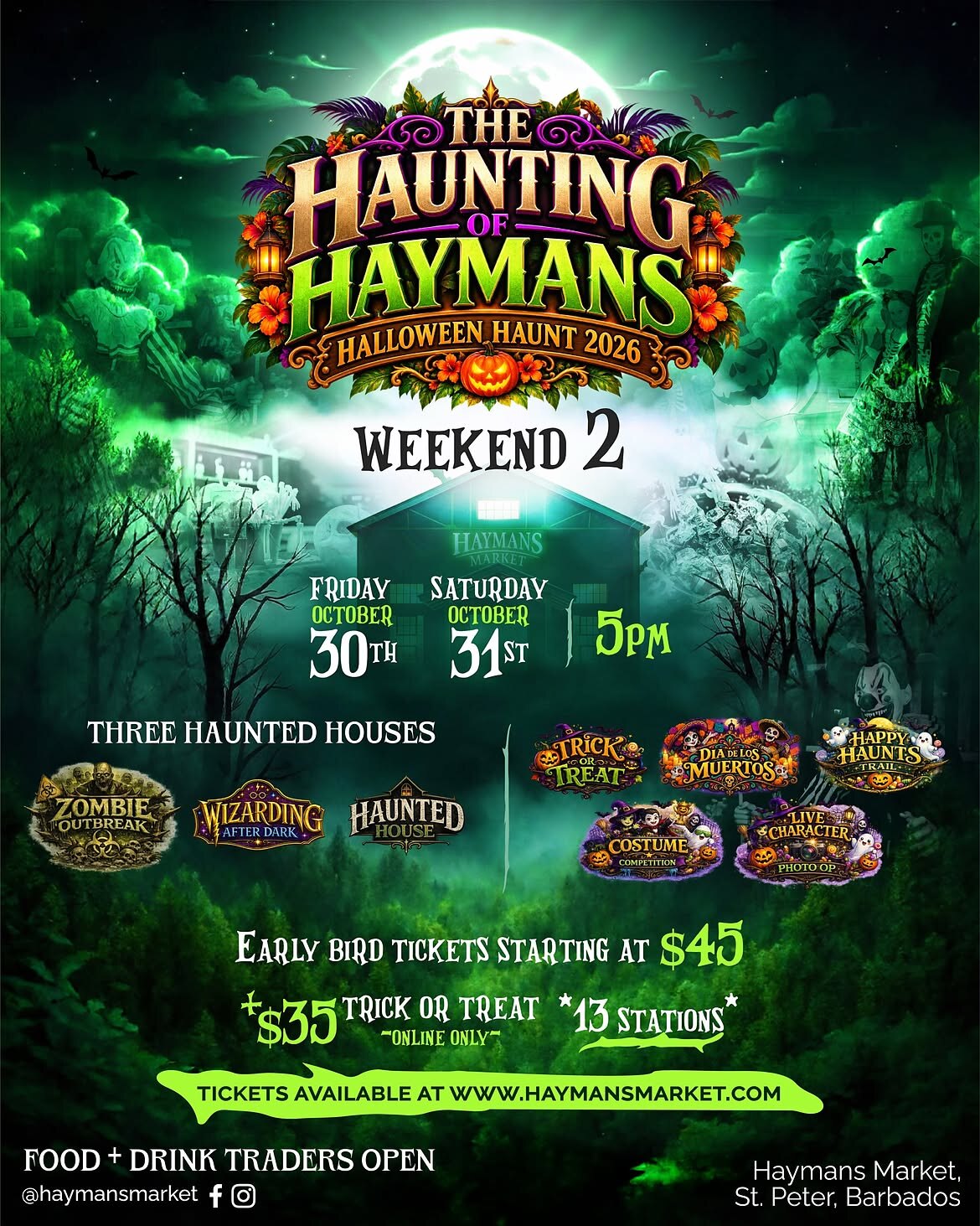 The Haunting of Haymans: Halloween Haunt 2026 (Weekend 2) flyer