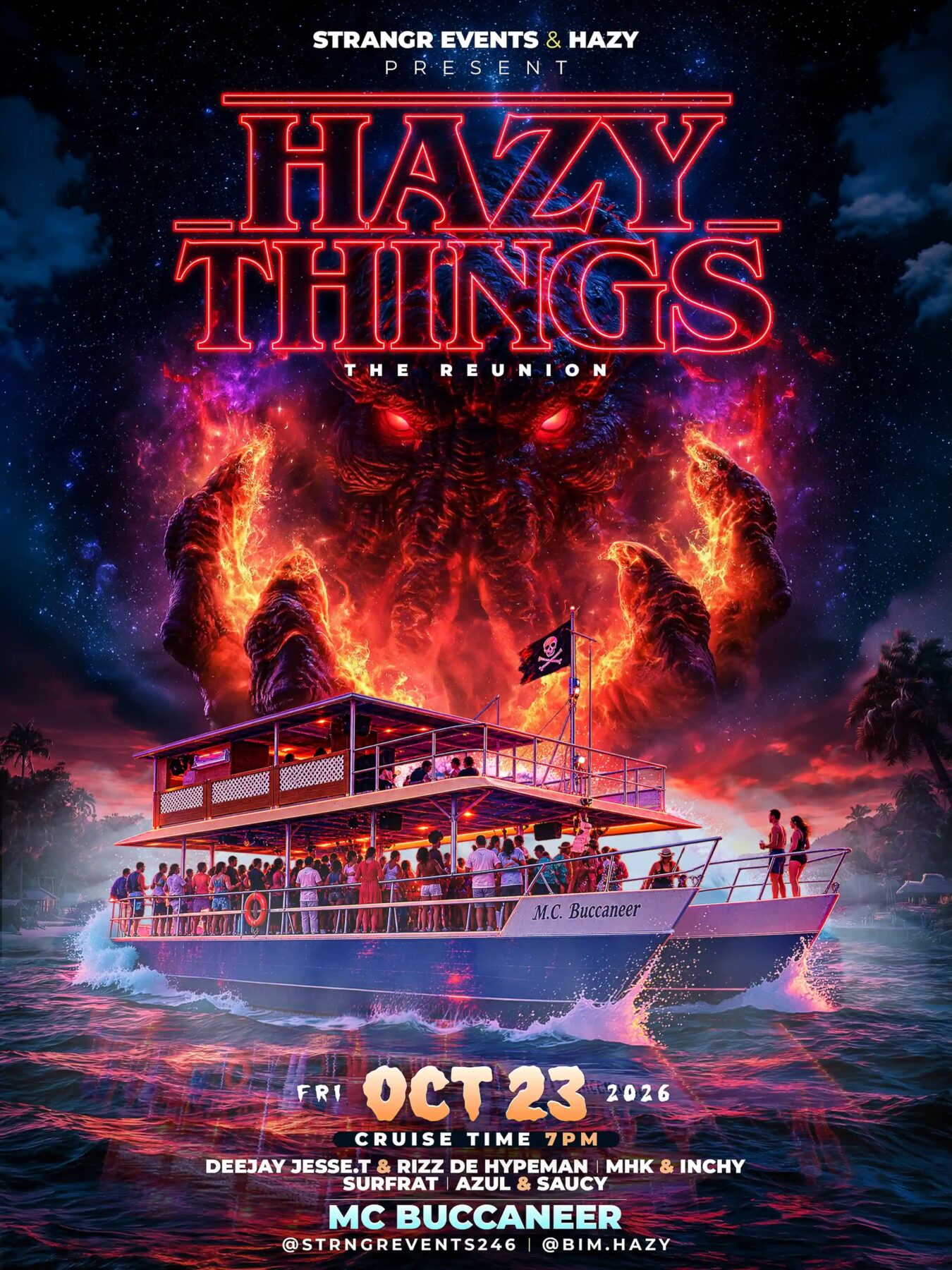 Hazy Things: The Reunion (Cruise aboard MC Buccaneer) flyer