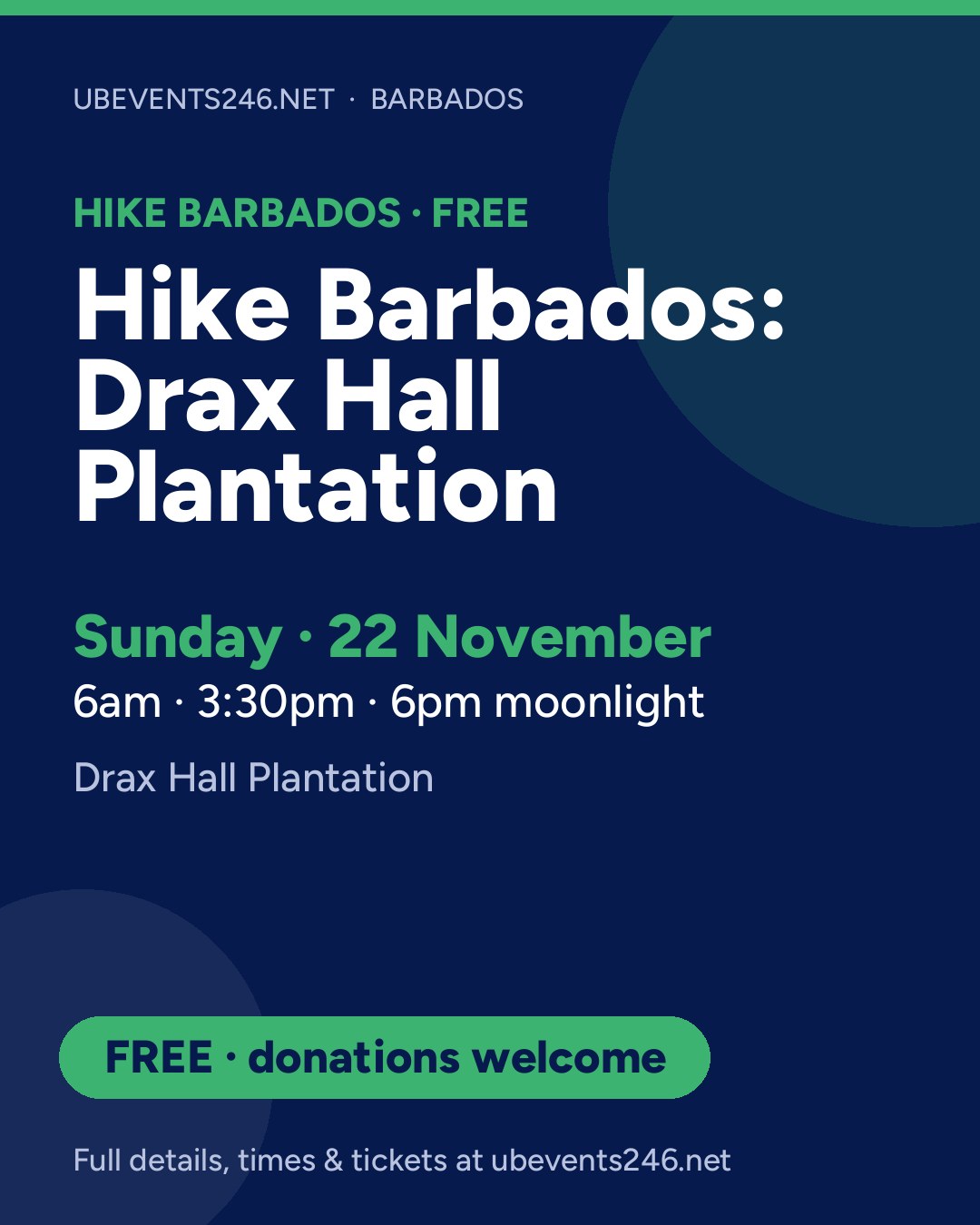 Hike Barbados: Drax Hall Plantation — event card