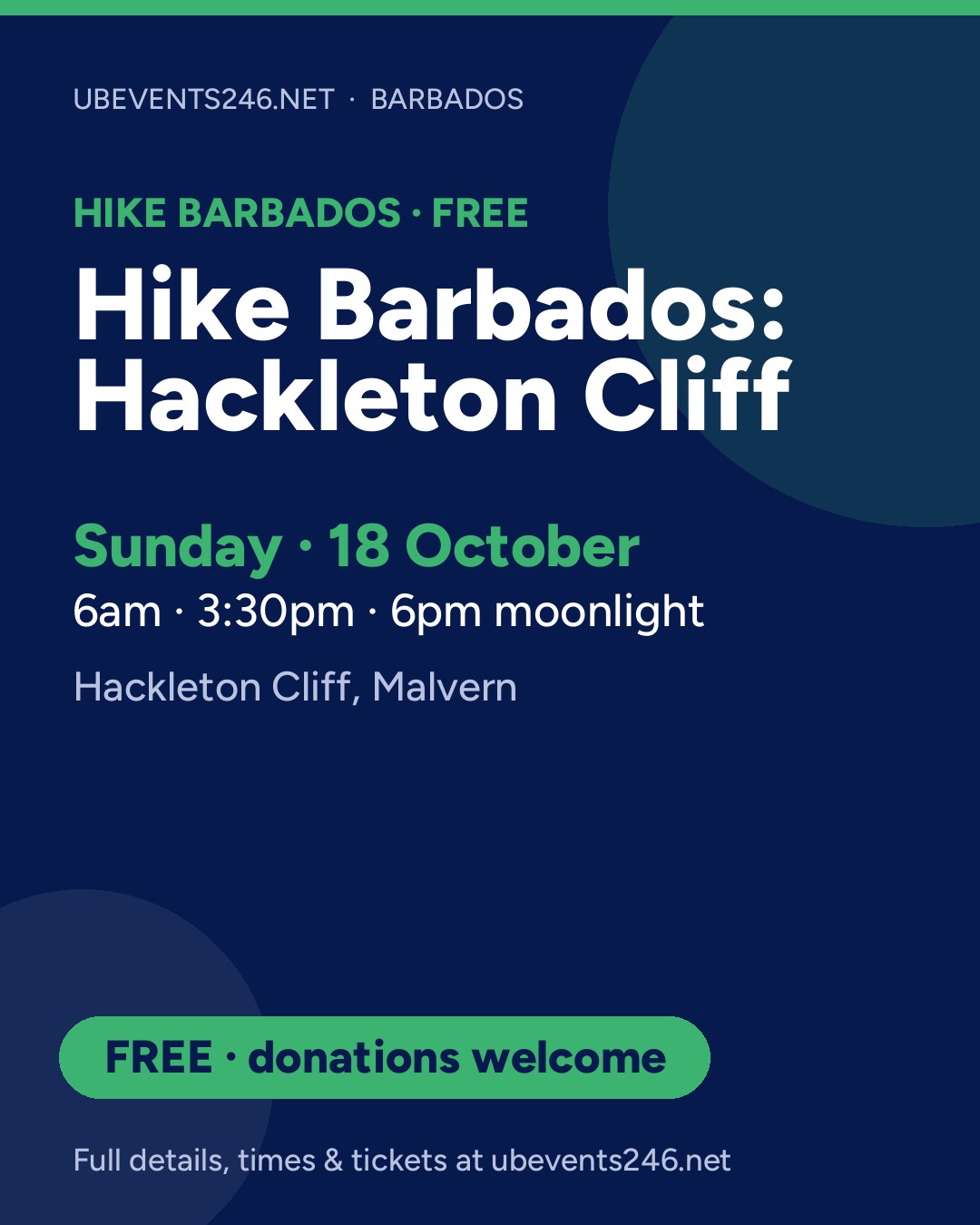 Hike Barbados: Hackleton Cliff — event card