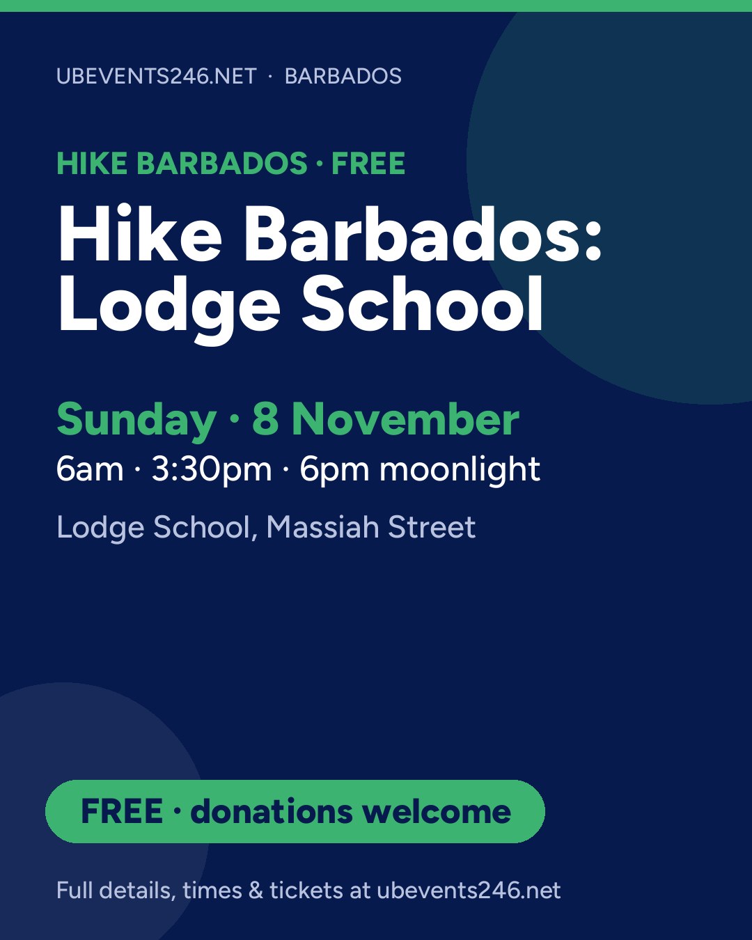 Hike Barbados: Lodge School — event card