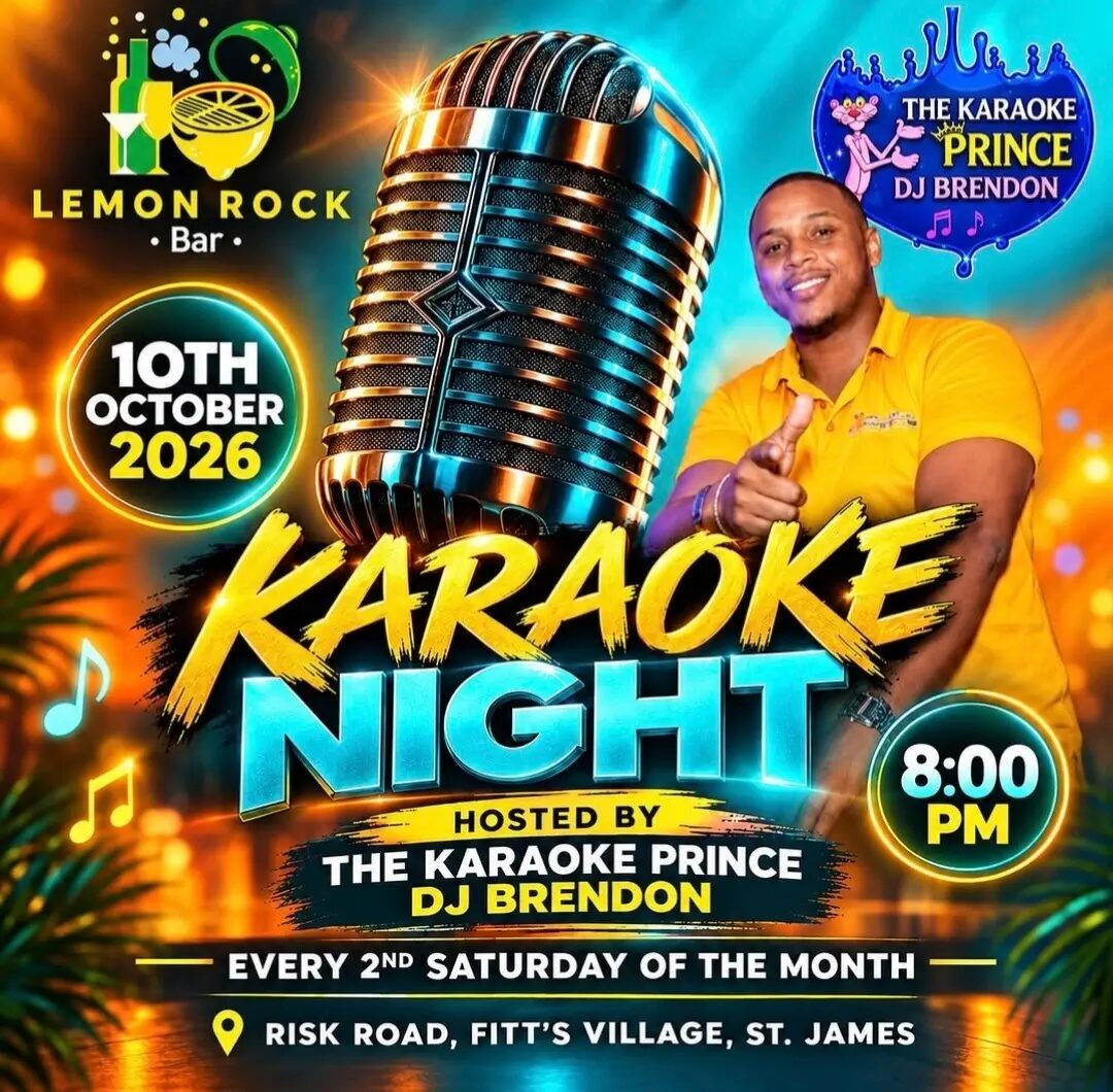 Karaoke Night at Lemon Rock with DJ Brendon flyer
