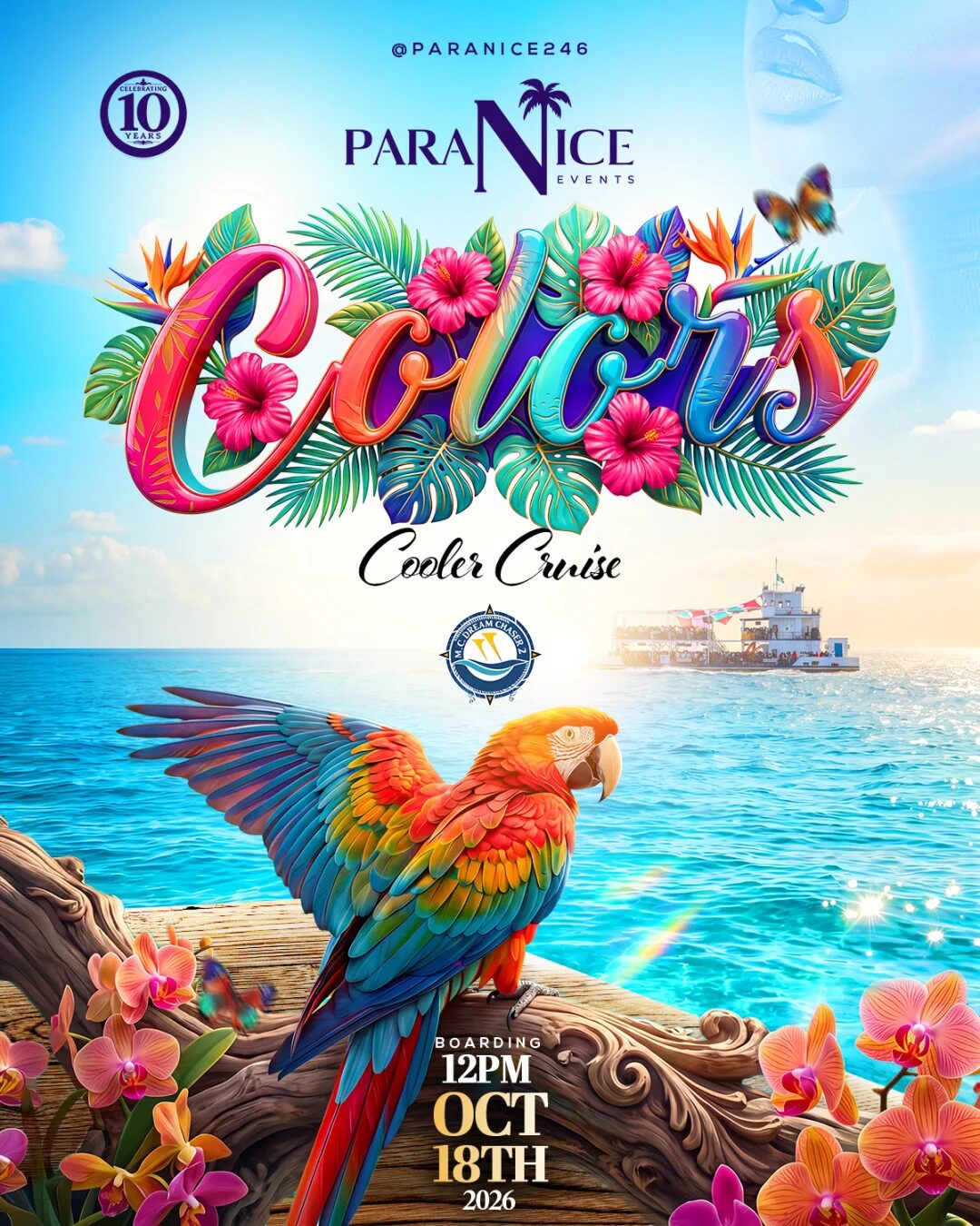 Paranice Colors Cooler Cruise: 10 Years of Paranice flyer
