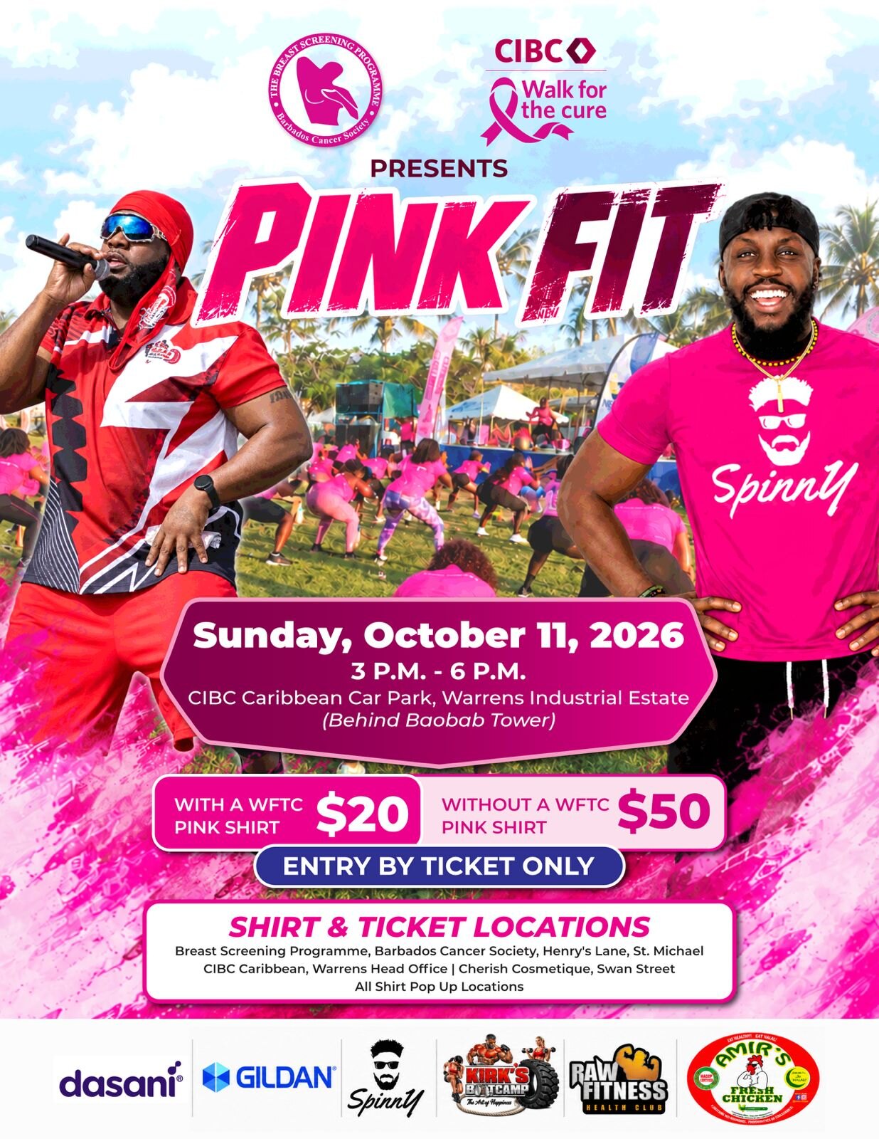 Pink Fit: Breast Cancer Awareness Fitness Event flyer