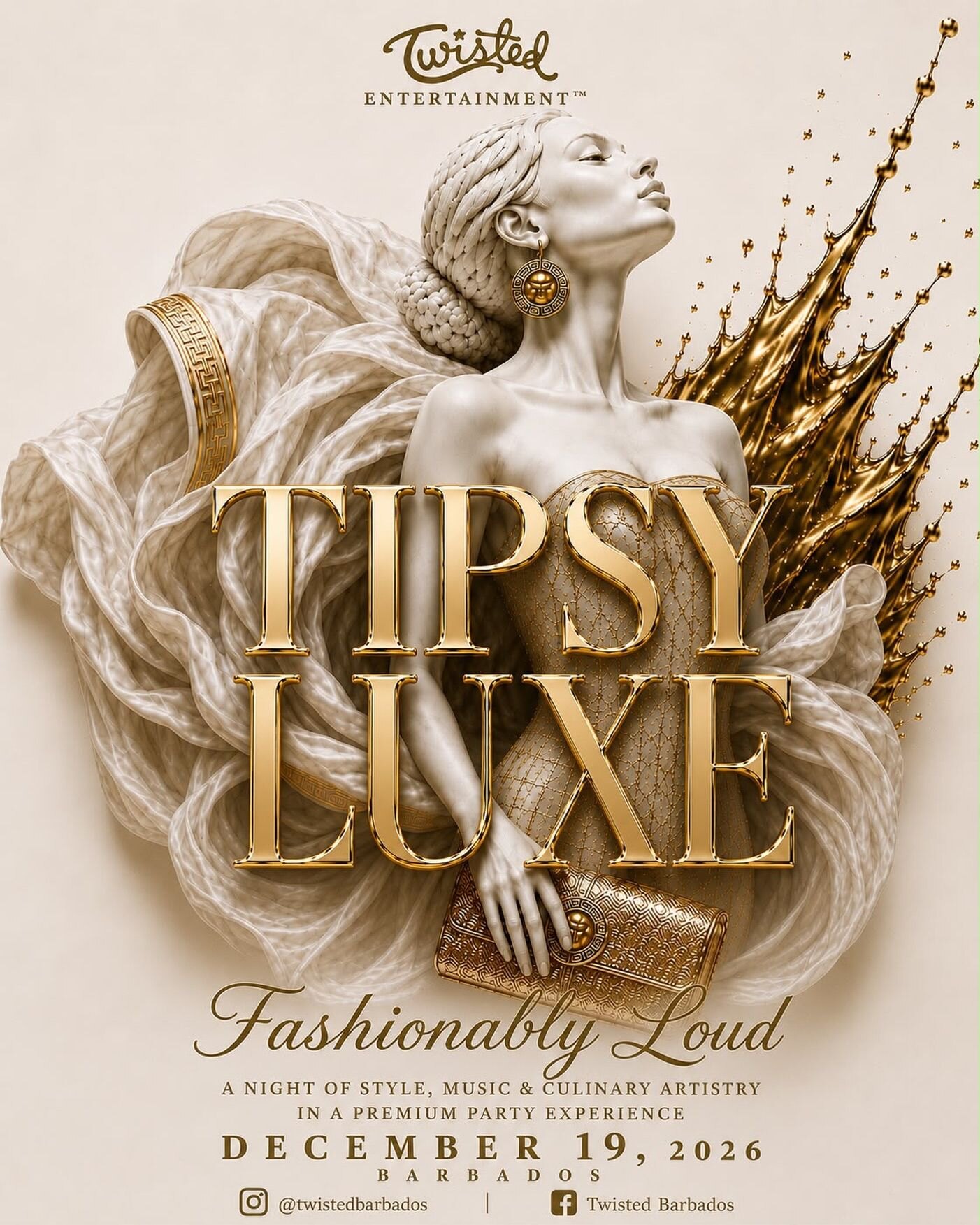 Tipsy Luxe: Fashionably Loud (Twisted Entertainment) flyer